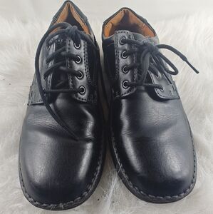 Streetcars Sedona Lace Up Black Leather Oxford Shoes Mens Size 8M Arch Support
